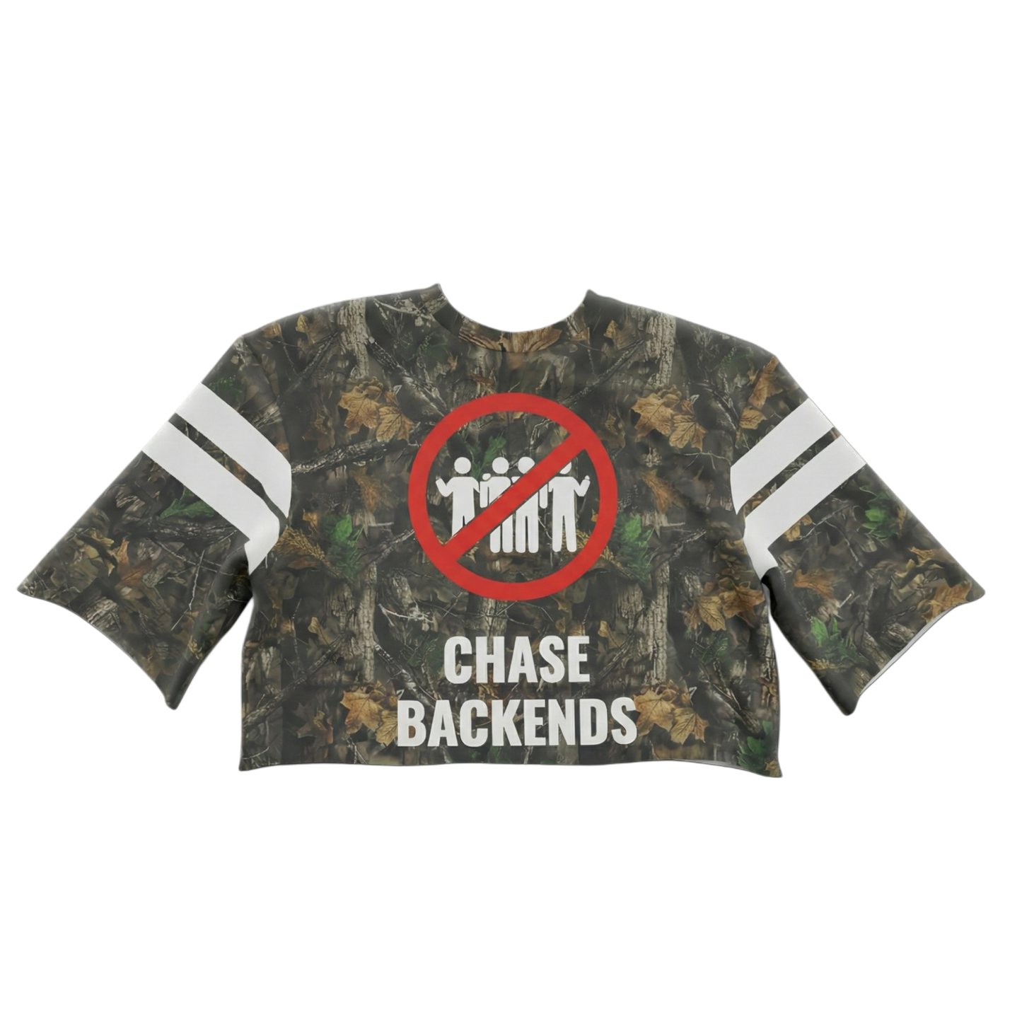 Chase Backends Camo Graphic Cropped Tee